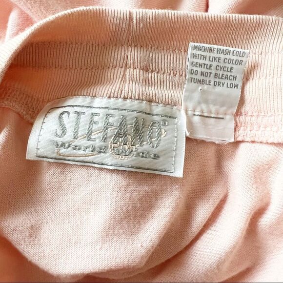 Vintage 80’s 90’s Lightweight Pink Cardigan Stefano World Wide - Picture 4 of 8
